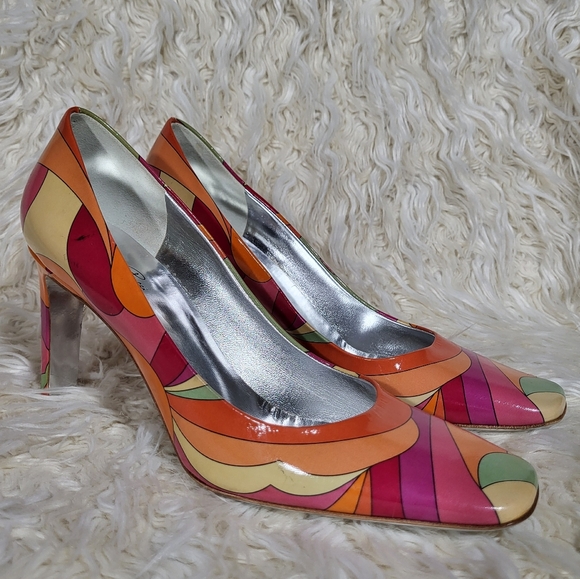 Emilio Pucci Multicolor Heels - Picture 1 of 9